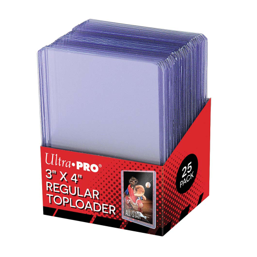 Ultra PRO 3" x 4" Clear Regular Toploader 25ct