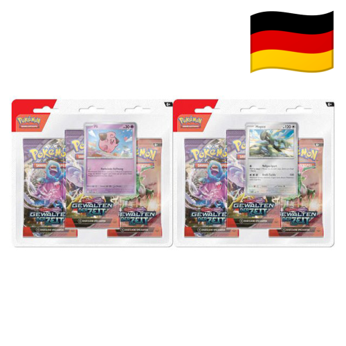 Pokémon KP05 Gewalten der Zeit 3-Pack Blister Deutsch