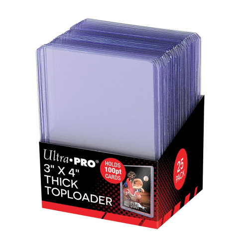 Ultra PRO 3" X 4" Thick 100PT Toploader 25ct