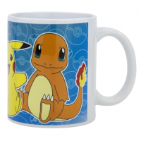 Pokémon - Tasse Evoli, Pikachu, Glumanda Design 325 ml
