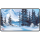 Ultra PRO Bob Ross - Winter Paradise Black Stitched Playmat for Tabletop Gaming