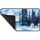 Ultra PRO Bob Ross - Winter Paradise Black Stitched Playmat for Tabletop Gaming