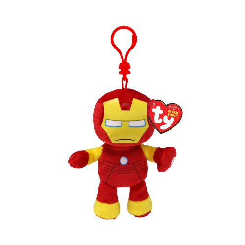 TY Beanie Babies - Marvel Iron Man Key Clip Soft