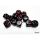 Chessex Opaque Black/Red 16mm D6 Dice Block (12 Würfel)