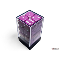 Chessex Opaque Light Purple/White 16mm D6 Dice Block (12...