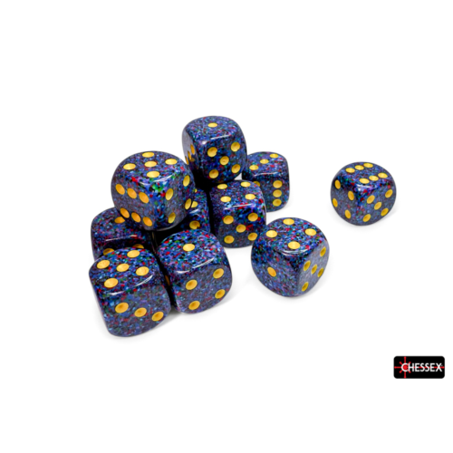 Chessex Speckled Twilight 16mm D6 Dice Block (12 Würfel)