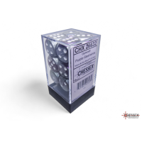 Chessex Gemini Purple-Steel/White 16mm D6 Dice Block (12...