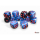 Chessex Gemini Black-Starlight/Red 16mm D6 Dice Block (12 Würfel)