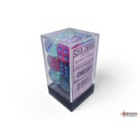 Chessex Gemini Gel Green-Pink/Blue Luminary 16mm D6 Dice...