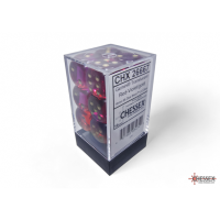 Chessex Gemini Translucent Red-Violet/Gold 16mm D6 Dice...