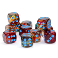 Chessex Nebula Primary/Blue Luminary 16mm D6 Dice Block...