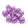 Chessex Frosted Purple/White 16mm D6 Dice Block (12 Würfel)