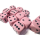 Chessex Opaque Pastel Pink/Black 16mm D6 Dice Block (12 Würfel)