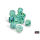 Chessex Borealis Kelp/Light Green Luminary 16mm D6 Dice Block (12 Würfel)