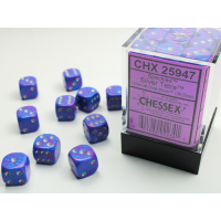 Chessex Speckled Silver Tetra 12mm D6 Dice Block (36...