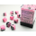 Chessex Gemini Black-Pink/White 12mm D6 Dice Block (36 Würfel)