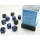 Chessex Gemini Black-Blue/Gold 12mm D6 Dice Block (36 Würfel)