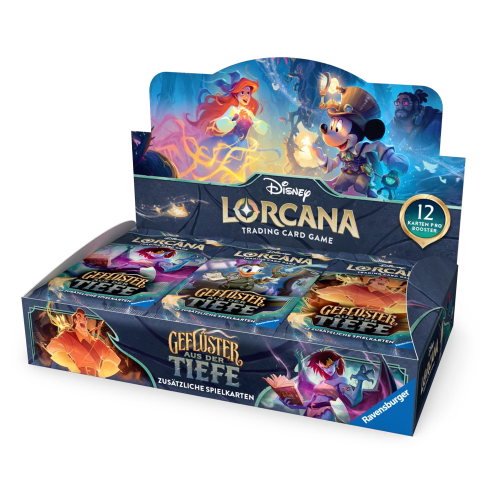 Ravensburger Disney Lorcana Set 10 "Geflüster aus der Tiefe" Booster Display DE