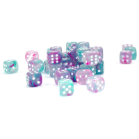 Chessex Nebula Wisteria/White Luminary 12mm D6 Dice Block...