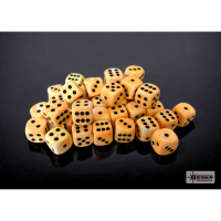 Chessex Festive Sunburst/Black 12mm D6 Dice Block (36 Würfel)