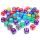 Chessex Bag of 50 Assorted Loose Translucent 16mm D6 Dice
