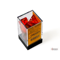 Chessex Gemini Translucent Red-Yellow/Gold Polyhedral...