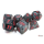 Chessex Velvet Black/Red Polyhedral 7-Dice Set