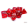 Chessex Translucent Red/White Polyhedral 7-Dice Set