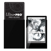 Ultra PRO PRO-Gloss 100ct Standard Deck Protector® Sleeves: Black