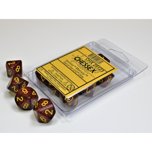 Chessex Speckled Mercury Set of Ten D10s