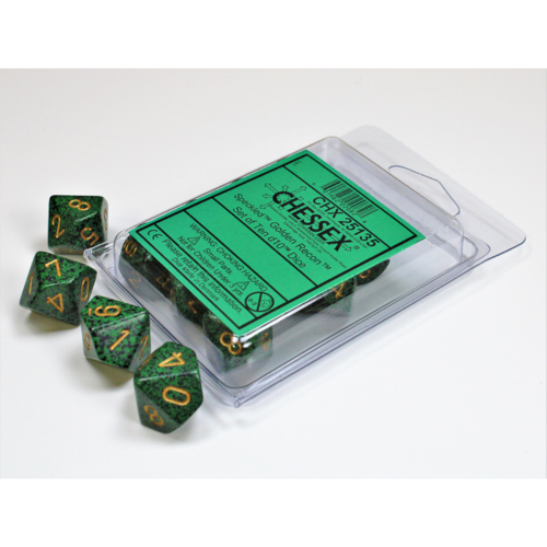 Chessex Speckled Golden Recon Set of Ten D10s