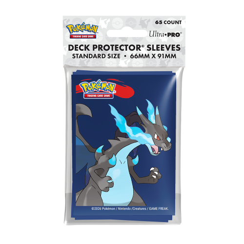 Ultra PRO Mega Charizard X 65ct Deck Protector Sleeves for Pokémon TCG