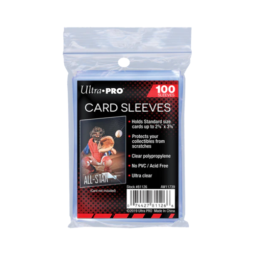 Ultra PRO Trading Card Penny Sleeves 100 Pack 2.5" x 3.5"