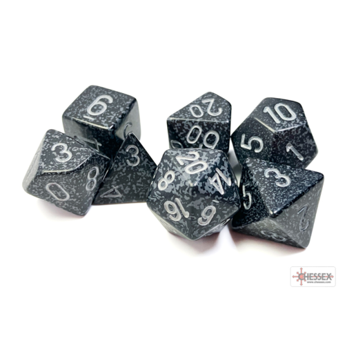 Chessex Speckled Ninja Polyhedral 7-Dice Set