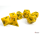 Chessex Opaque Yellow/Black Polyhedral 7-Dice Set