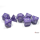 Chessex Opaque Purple/White Polyhedral 7-Dice Set