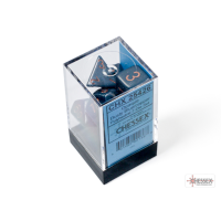 Chessex Opaque Dusty Blue/Copper Polyhedral 7-Dice Set