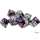 Chessex Gemini Purple-Steel/White Polyhedral 7-Dice Set