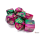 Chessex Gemini Green-Purple/Gold Polyhedral 7-Dice Set