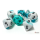Chessex Gemini Teal-White/Black Polyhedral 7-Dice Set