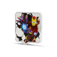 AGORO - Marvel - Smash - Ultra High Relief - Iron Man "ZAPT!!" 2 oz Silber