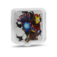 AGORO - Marvel - Smash - Ultra High Relief - Iron Man "ZAPT!!" 2 oz Silber