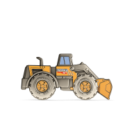 AGORO - Hasbro - Tonka Trucks - Front Loader 1 oz Silver