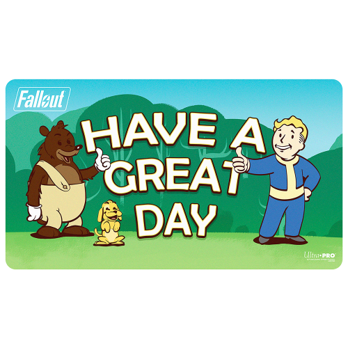 Ultra PRO Fallout - Vault Boy - Have a Great Day Playmat for Tabletop Gaming