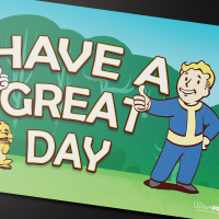 Ultra PRO Fallout - Vault Boy - Have a Great Day Playmat for Tabletop Gaming