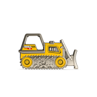AGORO - Hasbro - Tonka Trucks - Bulldozer - 1 oz Silver
