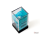 Chessex Gemini Pearl Turquoise-White/Blue Luminary Polyhedral 7-Dice Set