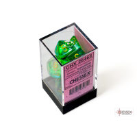 Chessex Gemini Translucent Green-Teal/Yellow Polyhedral...