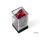 Chessex Gemini Translucent Red-Violet/Gold Polyhedral 7-Dice Set