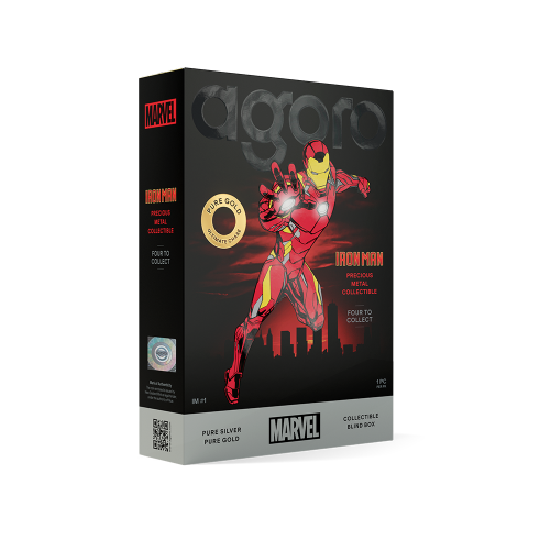 AGORO - Marvel - Blind Box - Iron Man Silver Collectible & Gold Chase